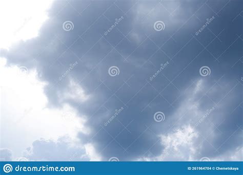 Dark Gloomy Clouds on Sky As Background Stock Photo - Image of bright ...