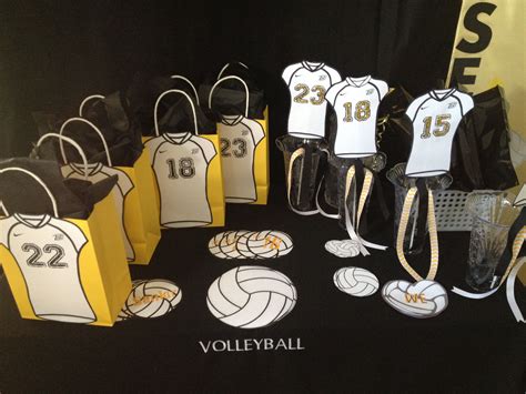 volleyball table decorations | Volleyball senior night gifts ...