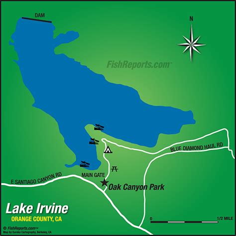 Irvine Lake - Fish Reports & Map