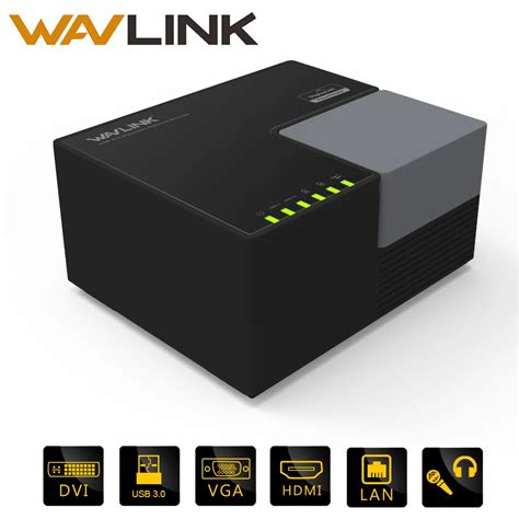 Universal Docking Station Wavlink External USB 3.0 Dual Video DisplayLink USB HUB Full HD 1080P ...