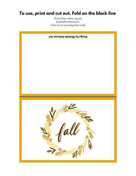 Free Printable Thanksgiving & Fall Greeting Cards