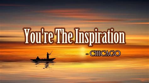 You're The Inspiration - KARAOKE VERSION - as popularized by Chicago - YouTube