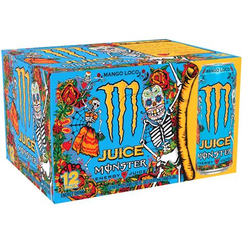 Monster Energy Juice Monster Mango Loco, Energy + Juice, 16 oz. Cans ...