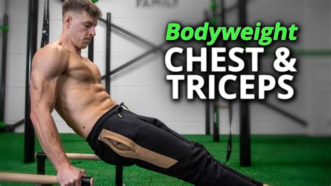 Bodyweight CHEST & TRICEP Workout to Gain Muscle Mass - YouTube