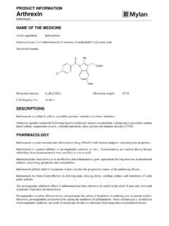 PRODUCT INFORMATION Arthrexin - Medicines / product-information ...