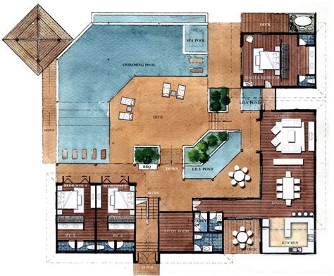 Villa Designs And Floor Plans | Modern house plans, Floor plan design, House floor plans