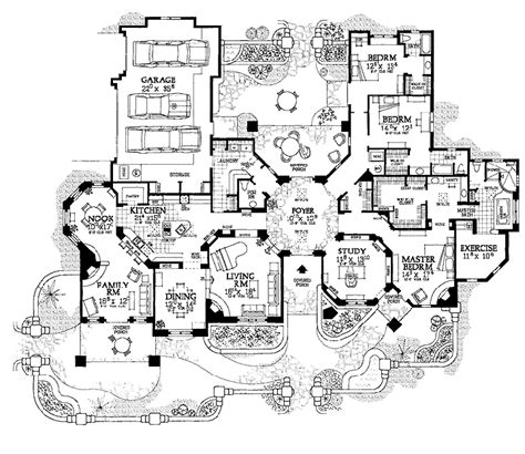 Mansion Floor Plans Gothic Mansion | Mansion floor plan, House plans mansion, Dream house plans