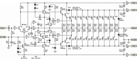 3000W Stereo Power Amplifier Circuit - Electronic Circuit