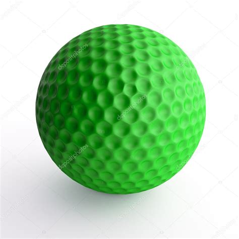 Green golf ball — Stock Photo © ArtyFree #5433717