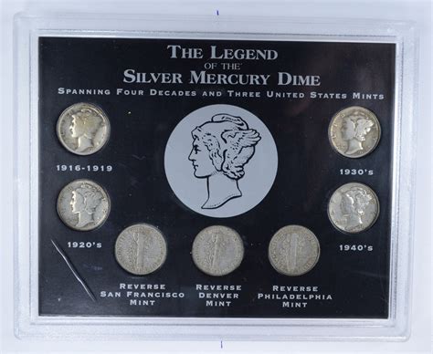 The Legend of the Silver Mercury Dime Historic US Collection - Includes SILVER & Stamp(s ...