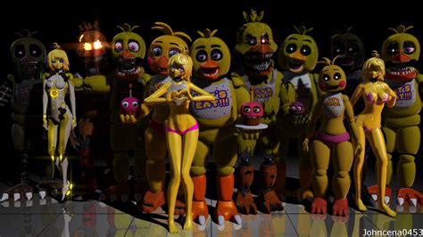 MMD X FNAF Lot's Of Chica's by JohnCena0453 on DeviantArt