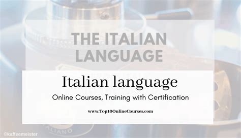 Best Italian Language Online Courses, Training with Certification-2022 Updated - Top 10 Online ...