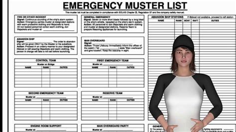 Emergency Muster List Onboard Ship In Detail - YouTube