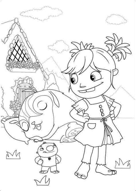 wallykazam nick jr coloring page