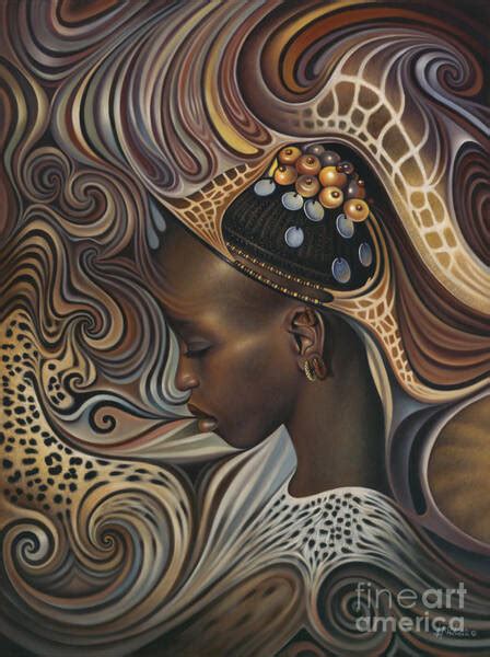 African Woman Painting Black Woman Painting Original Art Woman Portrait ...