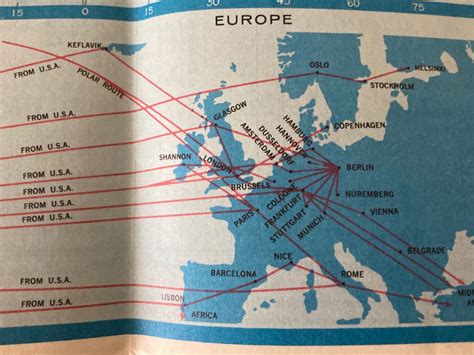 Pan American Airlines, Lockerbie, Vintage Airlines, Route Map ...