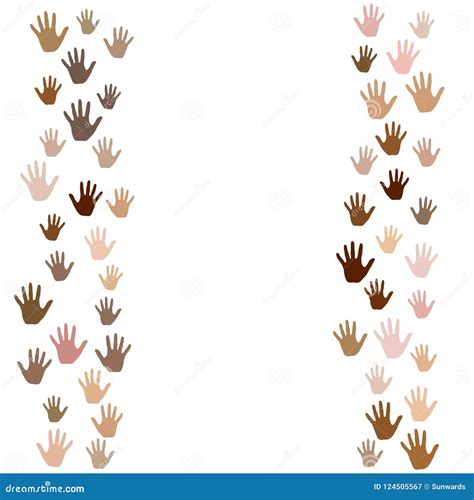 Skin Color Diversity Concept. Social, National, Racial Issues Symbols ...