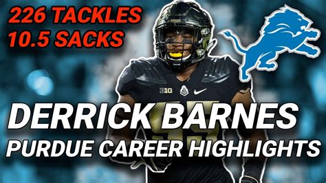 Derrick Barnes Highlights | Detroit Lions 4th Round Draft Pick - YouTube