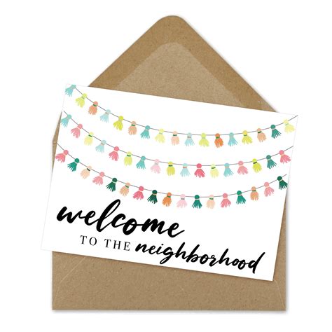 Welcome Neighbor Card - Printable Cards