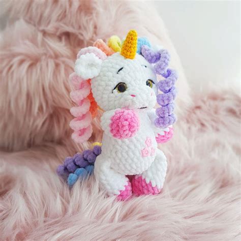 Crochet Pattern Unicorn Toy Amigurumi Pattern PDF Tutorial - Etsy