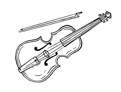 Music Instruments Clipart Black And White