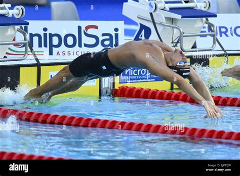 Rome, Italy. 15th Aug, 2022. CECCON Thomas (ITA) during the LEN ...