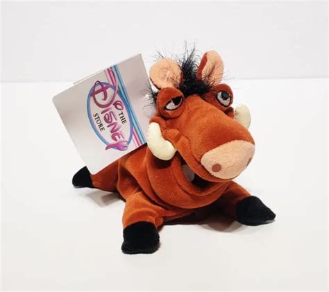 NEW DISNEY STORE Pumba Warthog Pig Mini Bean Bag Plush Toy The Lion King 8" NWT £11.89 - PicClick UK