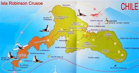 Robinson Crusoe Journey Map