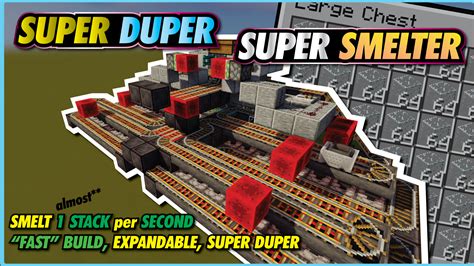 Minecraft Super Smelter | 64 Items IN SECONDS.... | CHAPMAN ║ Chapman Official Collection ...