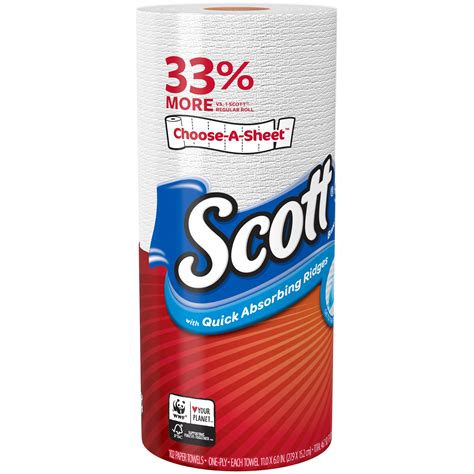 Scott Paper Towels Choose-A-Sheet, White, 1 Mega Roll | La Comprita