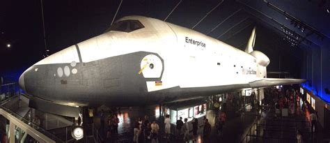 Attending the Reopening of the Enterprise Space Shuttle Pavilion at the ...