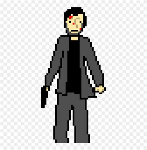 John Wick - John Wick Pixel Art, HD Png Download - 430x790(#230012) - PngFind