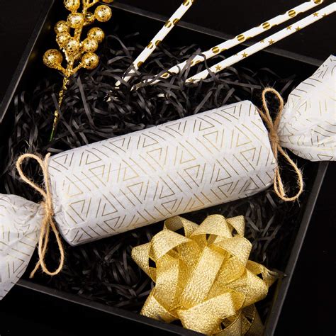 RUSPEPA White Tissue Paper Gold Triangle Print Gift Wrapping Tissue ...