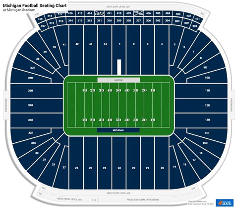 Michigan Football Stadium Seating Chart With Rows – Two Birds Home