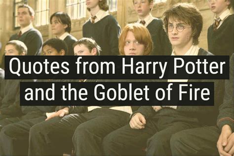 30 Quotes from Harry Potter and the Goblet of Fire