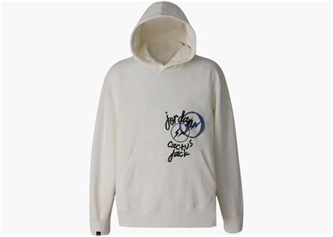 Travis Scott x Jordan x Fragment Hoodie Cream | Hype Clothinga