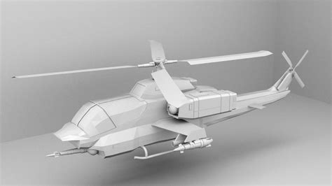 3D model low-poly Apache Helicopter | CGTrader