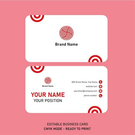 Premium Vector | Business name card design