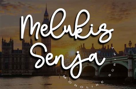 Melukis Senja Font - Dfonts