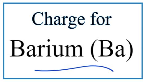 How to Find the Ionic Charge for Barium (Ba) - YouTube