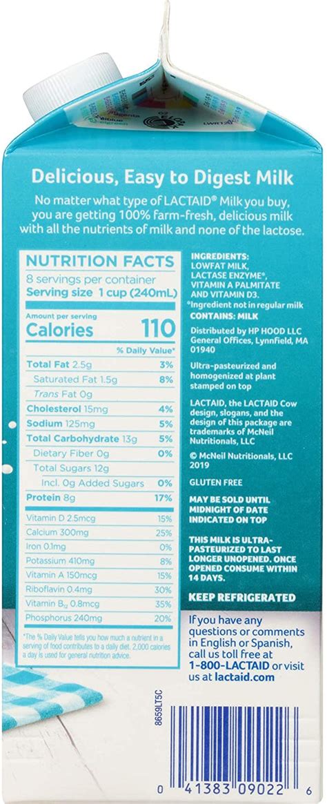 Lactaid 1% Lowfat Milk , 64 oz — Goisco.com