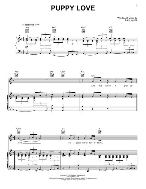 Puppy Love | Sheet Music Direct