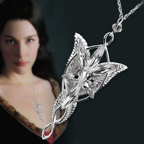 Bahamut LOTR 925 Sterling Silver Arwen Evenstar Pendant Necklace Silver Jewelry Gifts For Women ...