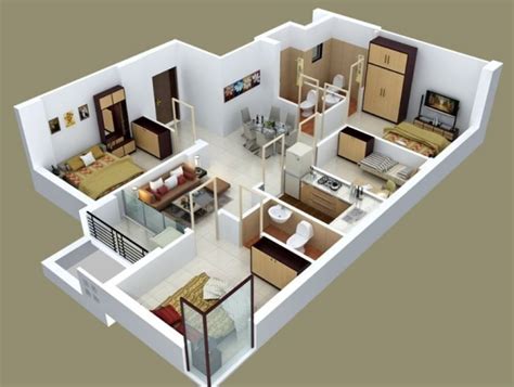 Diseño de departamentos de 90m2 | House floor plans, Bedroom house plans, Online home design