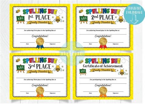 1St 2Nd 3Rd Place Certificate Template