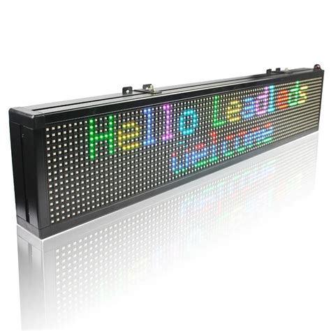 49 x6 inches Led Display Board indoor Programmable Scrolling Message Led Sign For Business And ...
