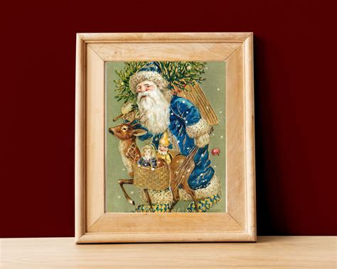 Santa Claus Print, Vintage Santa Claus Print, Santa Print, Santa Claus ...