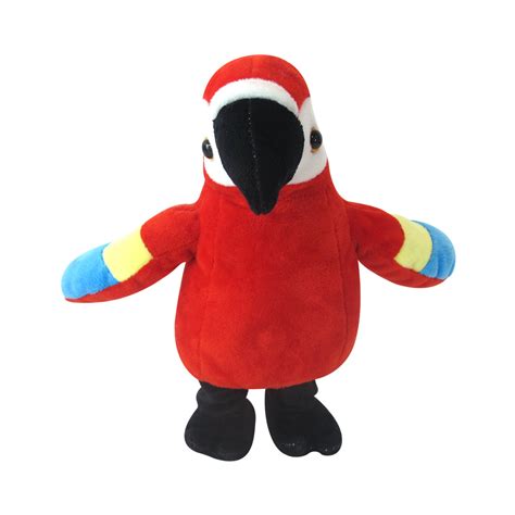 Soft Kids Red and Blue Yellow Parrot Bird Stuffed Animal Plush Toy - China Parrot Plush and ...