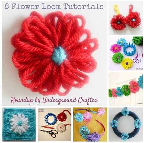 Easy Flower Loom Projects | Yarn flowers, Fabric flowers diy, Loom flowers