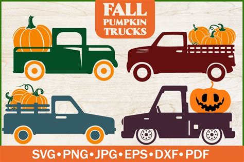 Fall Truck SVG Bundle | Pumpkin Truck SVG